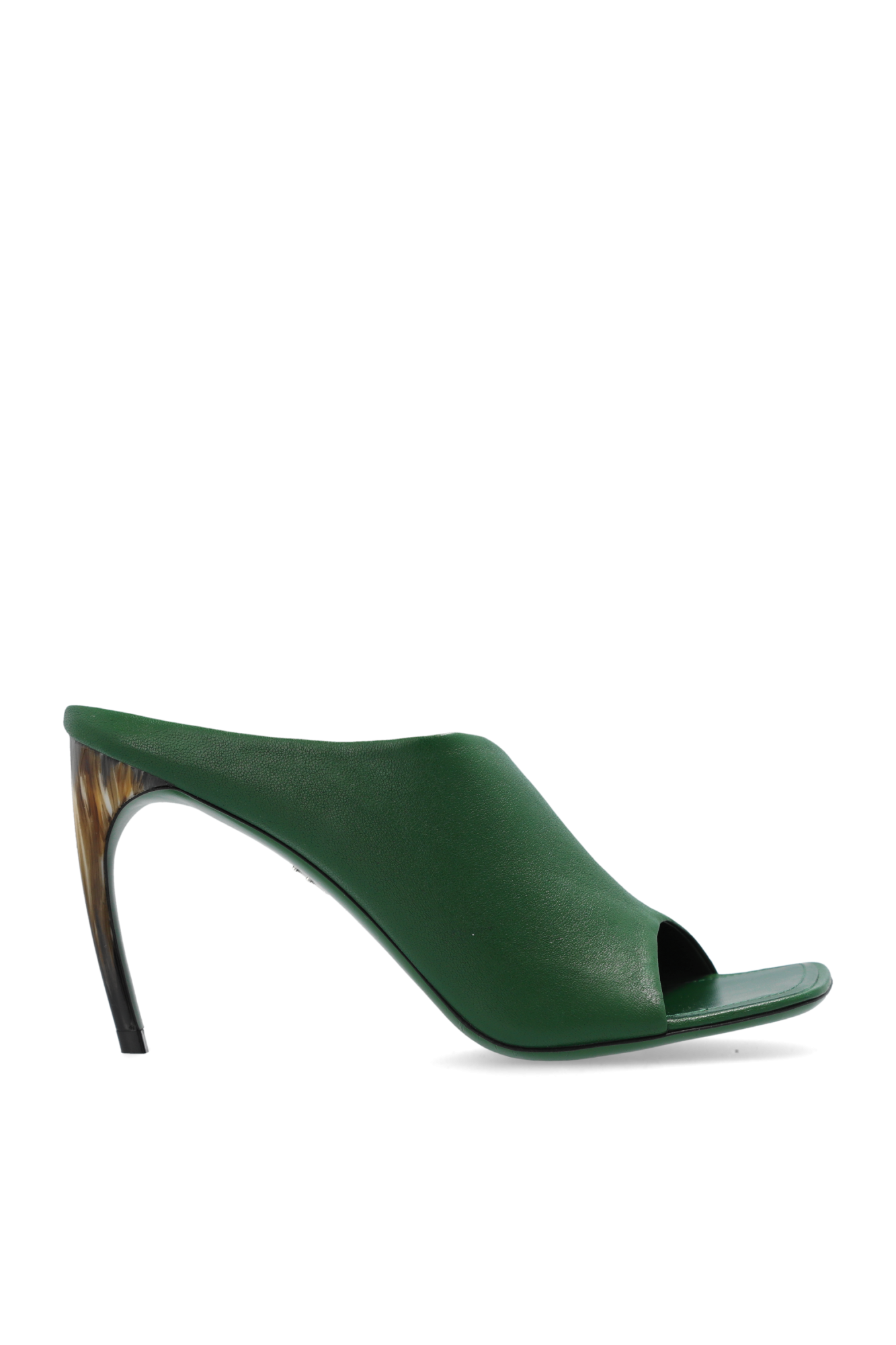 【23AW NEW】FERRAGAMO_woman/ ニンフ ミュール サンダル /Green FERRAGAMO 'Nymphe' Heeled Slippers | Women's Shoes | Vitkac